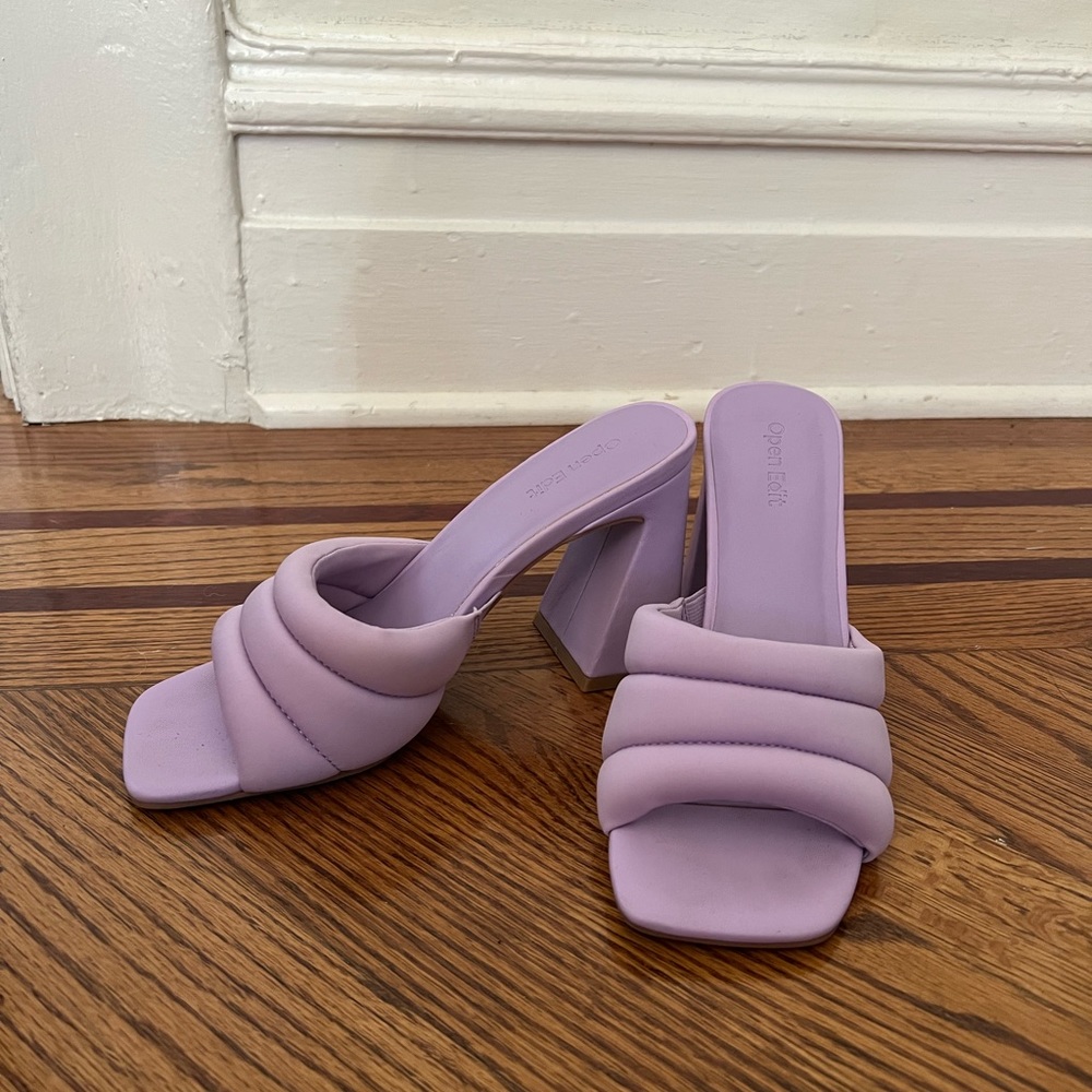 open edit mules (Lilac)
